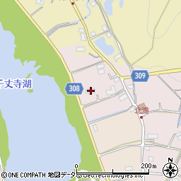 兵庫県三田市北浦25周辺の地図