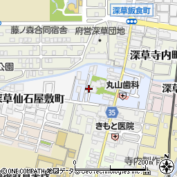 京都府京都市伏見区深草七瀬川町895周辺の地図