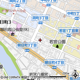 愛知県岡崎市朝日町4丁目102周辺の地図