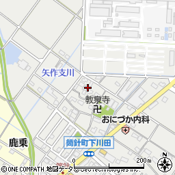 愛知県岡崎市筒針町元流周辺の地図