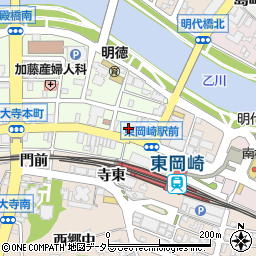 みずほ銀行東岡崎駅前 ＡＴＭ周辺の地図