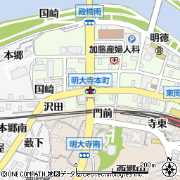 明大寺町周辺の地図