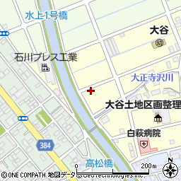 静岡県静岡市駿河区西大谷8周辺の地図