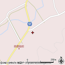 広島県庄原市東城町森1504周辺の地図