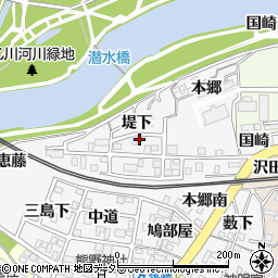 岡崎ボディビルジム周辺の地図