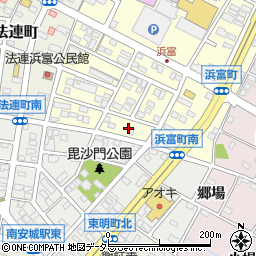 愛知県安城市浜富町10周辺の地図