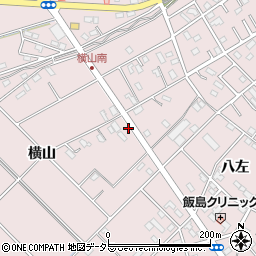 愛知県安城市横山町横山190周辺の地図