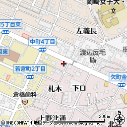 碧海信用金庫岡崎東支店周辺の地図