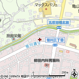 三重県四日市市笹川3丁目36周辺の地図