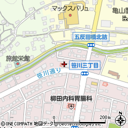 三重県四日市市笹川3丁目34周辺の地図