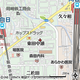 京都府向日市寺戸町（東田中瀬）周辺の地図