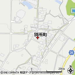 兵庫県加西市別所町363周辺の地図