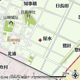 愛知県安城市山崎町周辺の地図