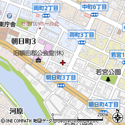 愛知県岡崎市朝日町3丁目18周辺の地図