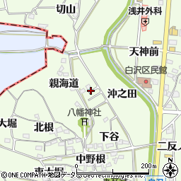 愛知県知多郡阿久比町白沢北之前周辺の地図