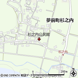 杉之内公民館周辺の地図