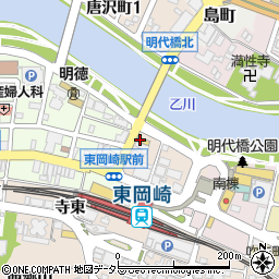 デイリーヤマザキ東岡崎駅前店周辺の地図