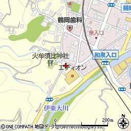 静岡県伊東市鎌田766-2周辺の地図