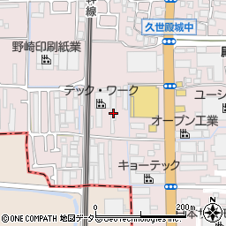 タカノ自動車　久世営業所周辺の地図