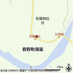 静岡県浜松市天竜区春野町領家341周辺の地図