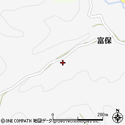 愛知県新城市富保西谷下周辺の地図