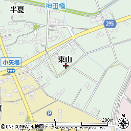 愛知県安城市箕輪町東山102周辺の地図