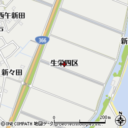 愛知県東浦町（知多郡）生路（生栄四区）周辺の地図