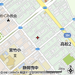 アーク引越センター静岡支店周辺の地図