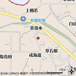 愛知県知多郡阿久比町草木草石根3周辺の地図