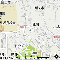 愛知県知多郡東浦町生路狐洞10周辺の地図