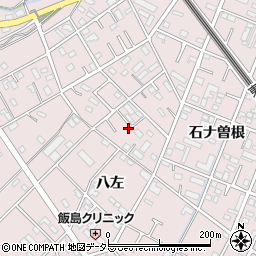 愛知県安城市横山町八左99周辺の地図