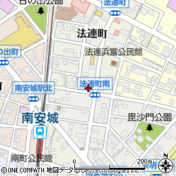 愛知県安城市法連町3-2周辺の地図