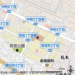 岡崎げんき館　情報ライブラリー周辺の地図