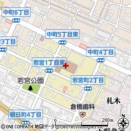 岡崎げんき館周辺の地図