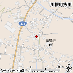 静岡県島田市川根町抜里540周辺の地図