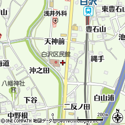 愛知県知多郡阿久比町白沢天神前54-1周辺の地図
