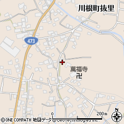 静岡県島田市川根町抜里543周辺の地図