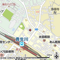 滋賀県甲賀市水口町虫生野中央23周辺の地図