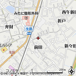 愛知県知多郡東浦町生路前田125周辺の地図