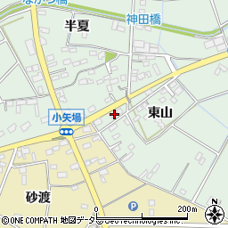 愛知県安城市箕輪町東山76周辺の地図