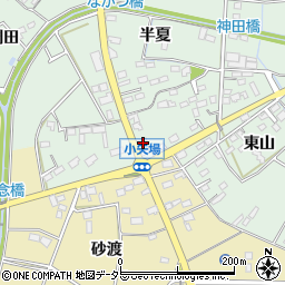 愛知県安城市箕輪町東山45周辺の地図