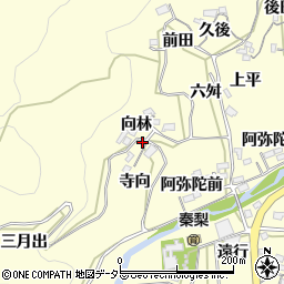 愛知県岡崎市秦梨町向林10周辺の地図