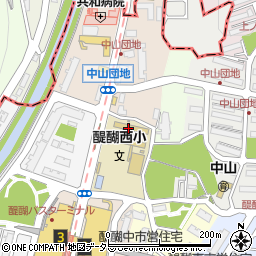京都市立醍醐西小学校周辺の地図