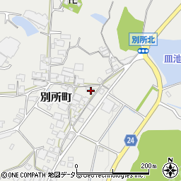 兵庫県加西市別所町500周辺の地図