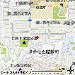 京都府京都市伏見区深草池ノ内町5-20周辺の地図