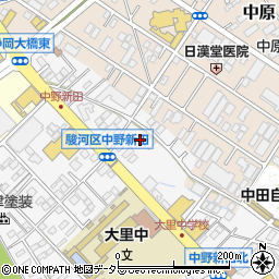 静岡県静岡市駿河区中野新田153周辺の地図