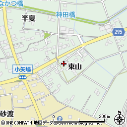 愛知県安城市箕輪町東山103周辺の地図