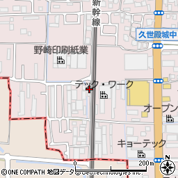 京都府京都市南区久世殿城町293周辺の地図