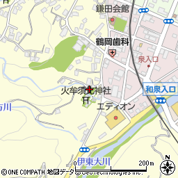 静岡県伊東市鎌田374周辺の地図