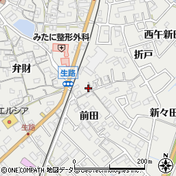 愛知県知多郡東浦町生路門田147周辺の地図